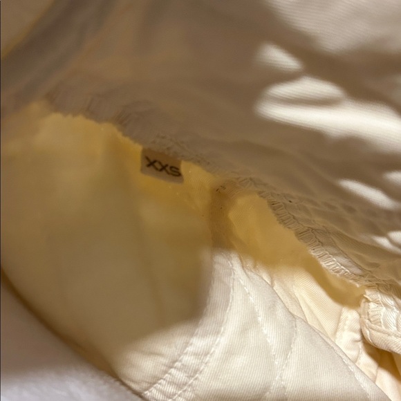 DOEN Parker Cotton Nutmilk Cream Wood Toggle Button Quilted Jacket Size XXS - Picture 5 of 11